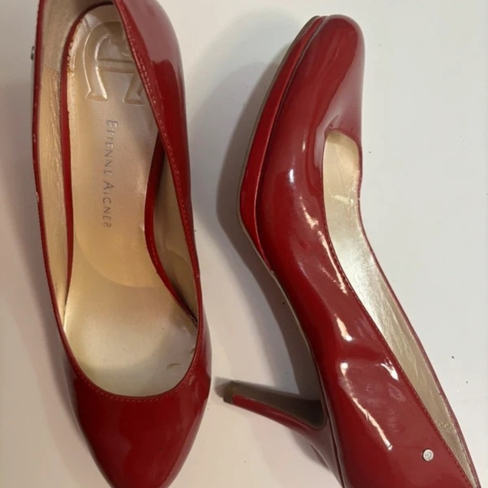 Bruno Magli Women's Shiny Burgundy Heels